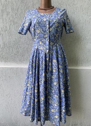 Laura ashley винтажное платье миди в цветочный принт