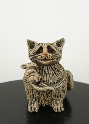 Кот с мышкой фигурка сувенир