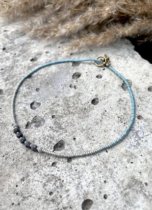 Витончений чокер « vulcanite » handmade