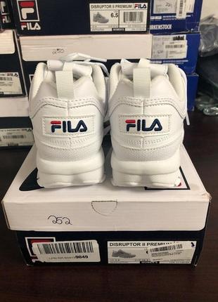 Fila disruptor ii 2 premium оригинал, женские кроссовки фила, кожа стильные4 фото