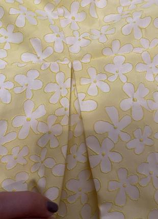 Сукня яскрава жовта з квітами f&f3 фото