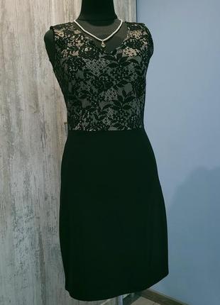 Черное платье футляр р.с-м1 фото
