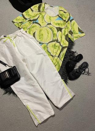 Футболка маэчний трикотаж в принт великих салатових кавунів батал, 50 (4620)