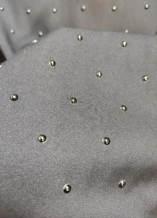 Натуральная черная шелковая длинная блуза туника жемчугом бусинами стрейч батал claudia strater7 фото