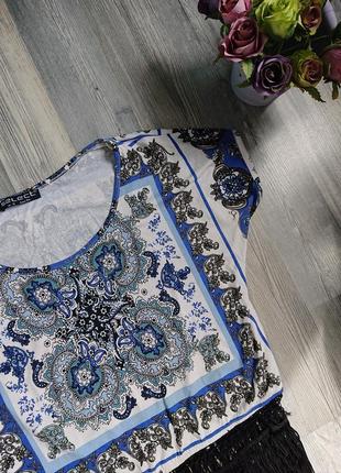 Женская блуза кроп топ с бахромой р.42/44 блузка футболка8 фото