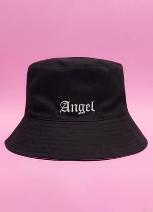 Двухсторонняя женская панама house brand angel сердце3 фото