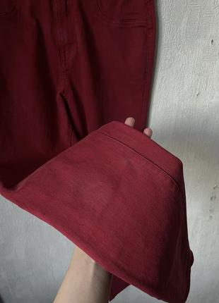 Красные джинсы скинни clockhouse ( интересные, необычные, выстиранный деним, h&amp;m, zara )4 фото