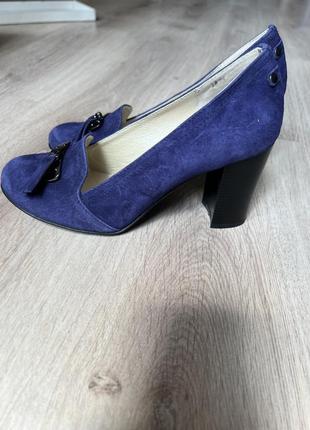 Замшеві жіночі туфлі, 38 розмір3 фото