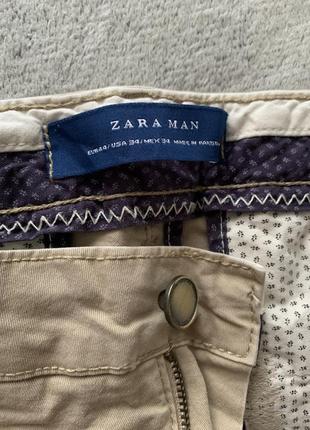 Штаны брюки мужские чино зауженные zara4 фото