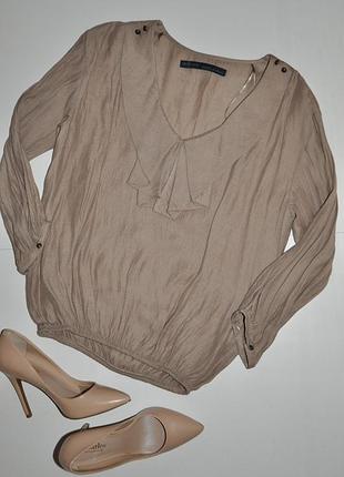 Бежева блуза zara