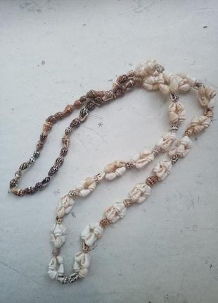 Бусы из ракушек 🐚🐚🐚