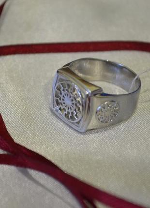 Кольцо черное солнце 3