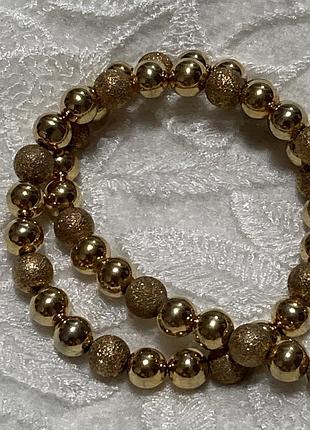Ожерелье колье бусы металл 4