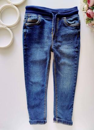 Стрейчевые джинсы на резинке артикул: 16387