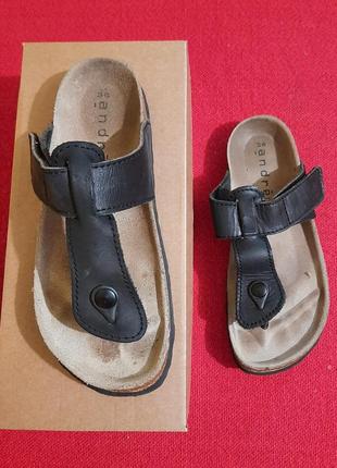 Кожаные шлепанцы birkenstock (биркеншток)