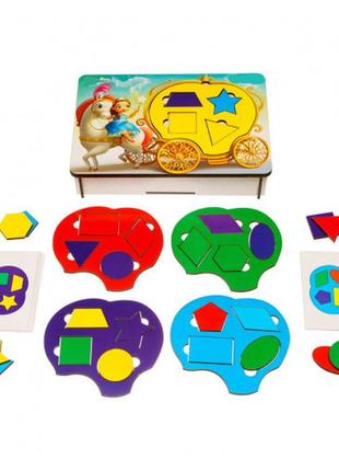 Сортер- пазл + танграм дитячий ань-янь "фея і карета", псд196