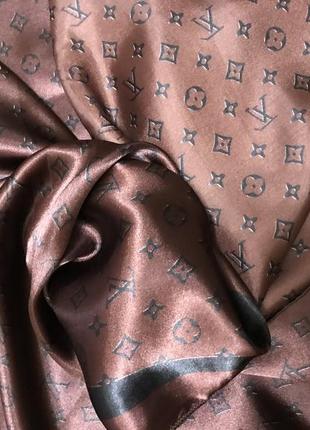 Великий палантин шарф шовк louis vuitton