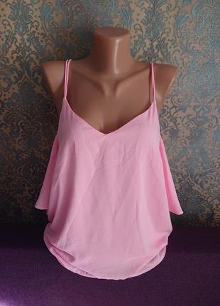 Женская розовая блуза в бельевом стиле р.44/46 блузка блузочка5 фото