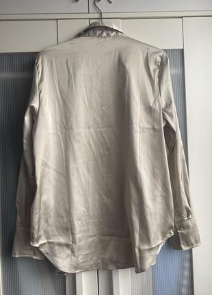 Шелковая рубашка от х&amp;м, размер с-м6 фото