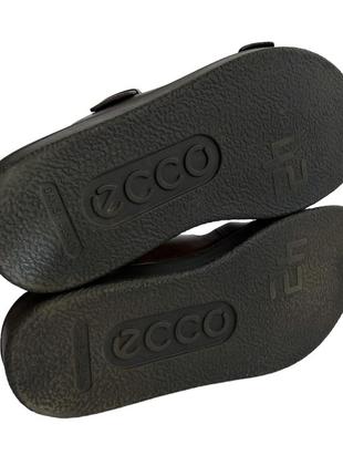 Мужские черно-коричневые шлепанцы ecco flowt lx в городском стиле, размер 42