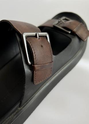 Мужские черно-коричневые шлепанцы ecco flowt lx в городском стиле, размер 42