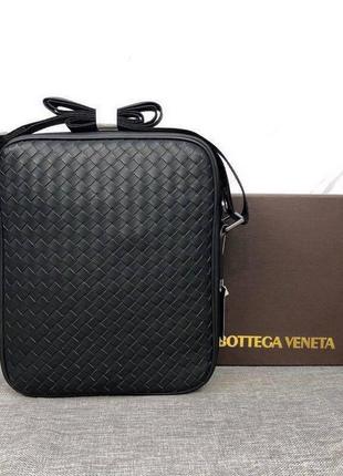 Чоловіча сумка bottega veneta чорна барсетка / сумка на плече