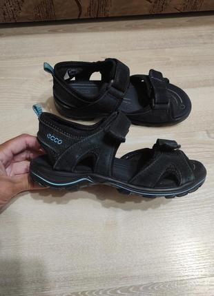 Замшеві сандалії eco, зручні універсальні босоніжки eco на стопу 19-20 см