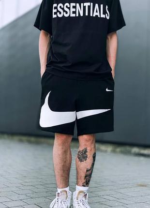 Трендові чоловічі шорты nike big swoosh та jordan