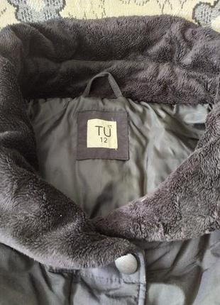 Демисезонная теплая удлиненная зимняя куртка курточка tu7 фото