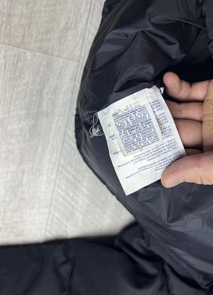 Fila куртка пуховик 52/54 l размер чёрная плащовка оригинал2 фото