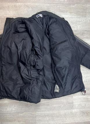 Fila куртка пуховик 52/54 l размер чёрная плащовка оригинал6 фото