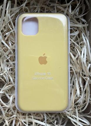 Чохол на iphone 11 з закритим низом silicone case чохол для айфон з закритим низом