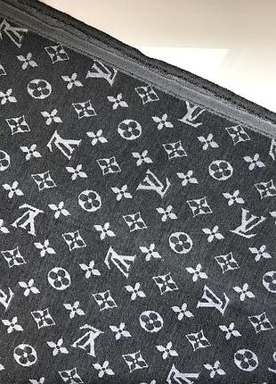 Шарф палантин жіночий двосторонній сірий