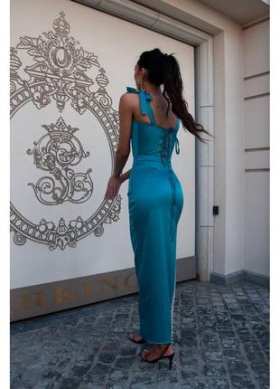 Розкішний вечірній костюм зі спідницею і топом4 фото