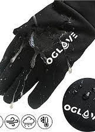 Перчатки софтшелл oglove влагостойкие, сенсорные, спортивные.
