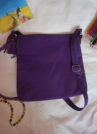💜 мила фіолетова сумочка крос бег 💜3 фото
