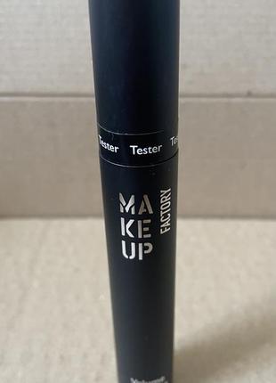 Make up factory volume mascara тушь для ресниц чёрная объемная5 фото