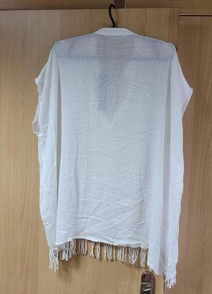 Блуза жатка с бахромой.5 фото