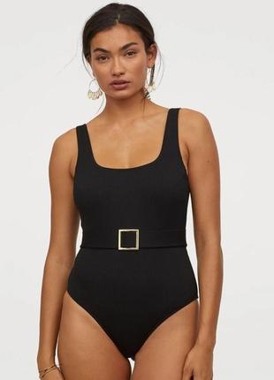 Новый купальник в рубчик h&m