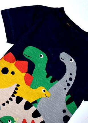 Next класна футболочка з динозавриком та цікавою спинкою6 фото
