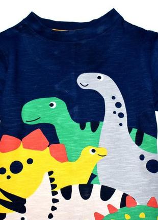 Next класна футболочка з динозавриком та цікавою спинкою7 фото