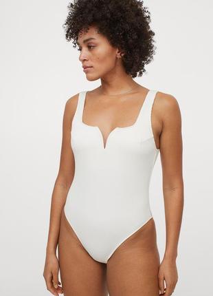 Новый купальник в рубчик h&m