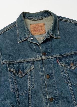 Levis 70503 vintage 90s trucker denim jacket (1992) мужская джинсовая куртка2 фото