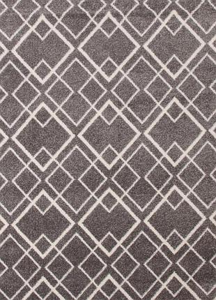 Ковер dakaria karat fayno run 7101/160 1.00x2.70 м серый белый