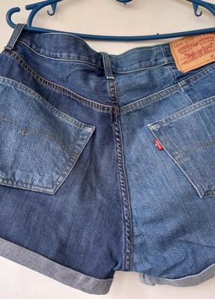 Шорти джинсові levi's оригінал колор-блок3 фото