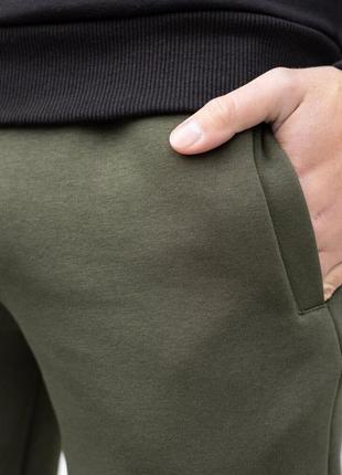Чоловічі штани джогери з кишенями хакі pobedov 007 зима5 фото