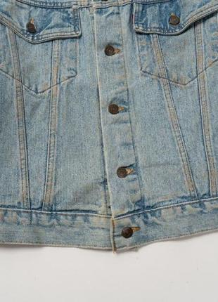 Levis 70598-4834 vintage 90s trucker denim jacket made in ausa (1992) мужская джинсовая куртка4 фото