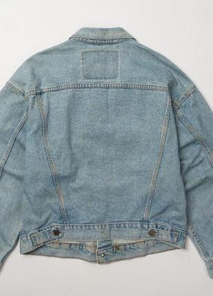 Levis 70598-4834 vintage 90s trucker denim jacket made in ausa (1992) мужская джинсовая куртка7 фото