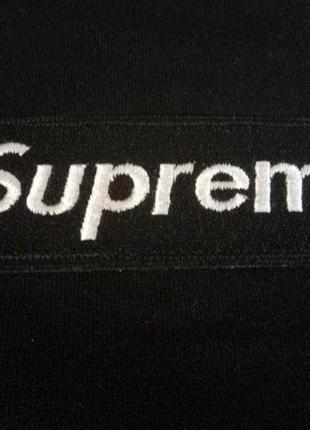 Свитшот supreme black box logo | вышивка4 фото