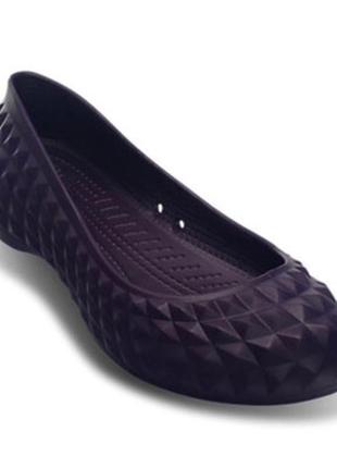 Жіночі балетки crocs super molded flat mulberry \р.36\оригинал